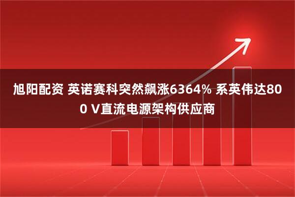 旭阳配资 英诺赛科突然飙涨6364% 系英伟达800 V直流电源架构供应商